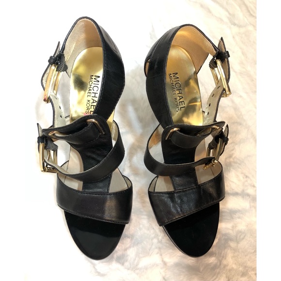 MICHAEL Michael Kors Stiletto Heel Platform Front Sandals Size 6.5M - Picture 3 of 4